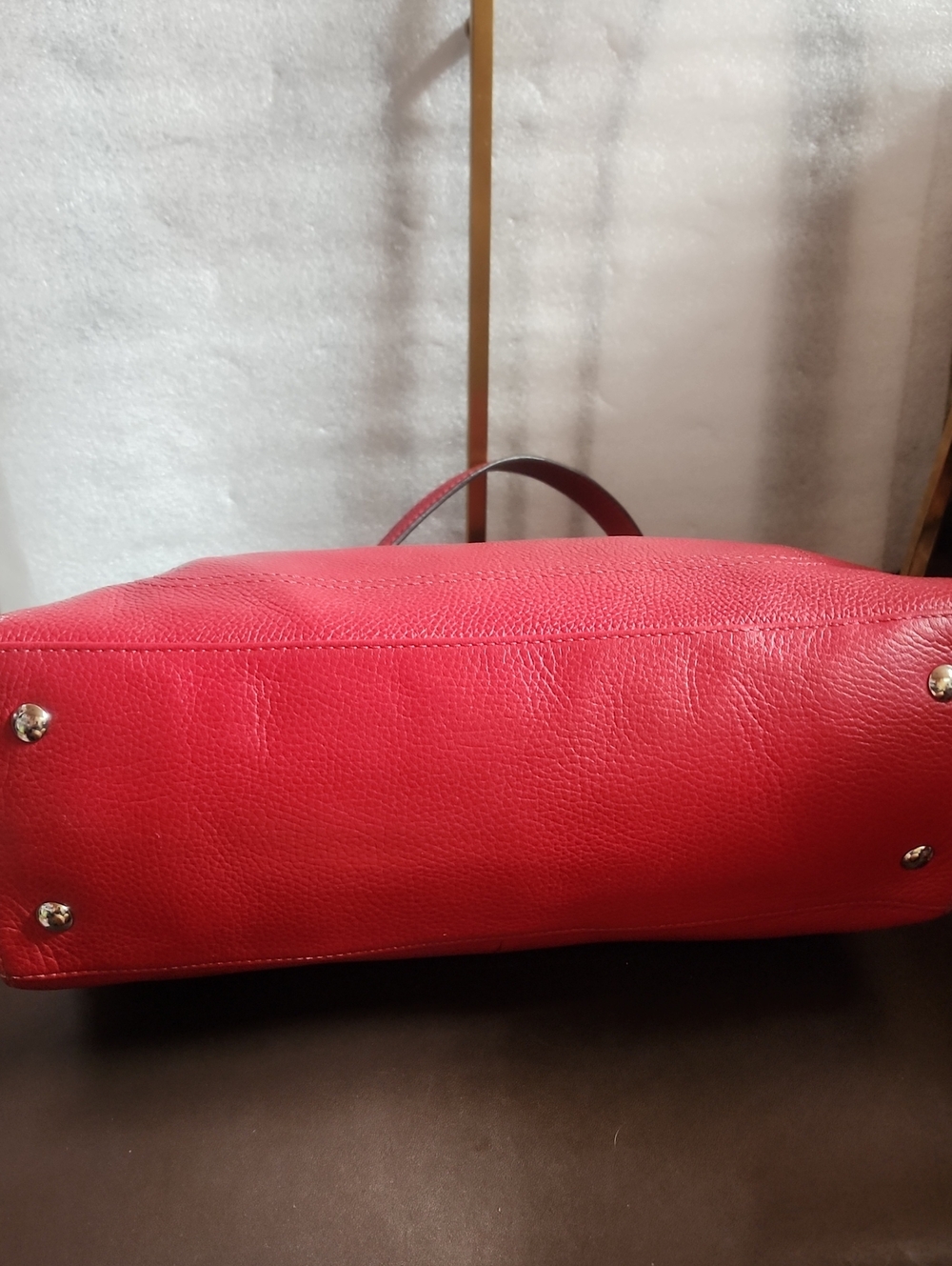 Coach 2011 Red Leather 2 Section ShoulderTote 2 Hang Tags Euc - Picture 8 of 15